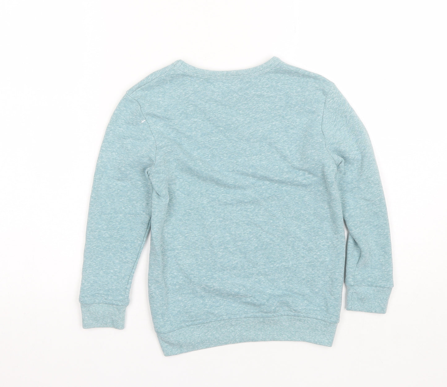 George Boys Blue Round Neck  Polyester Pullover Jumper Size 5-6 Years