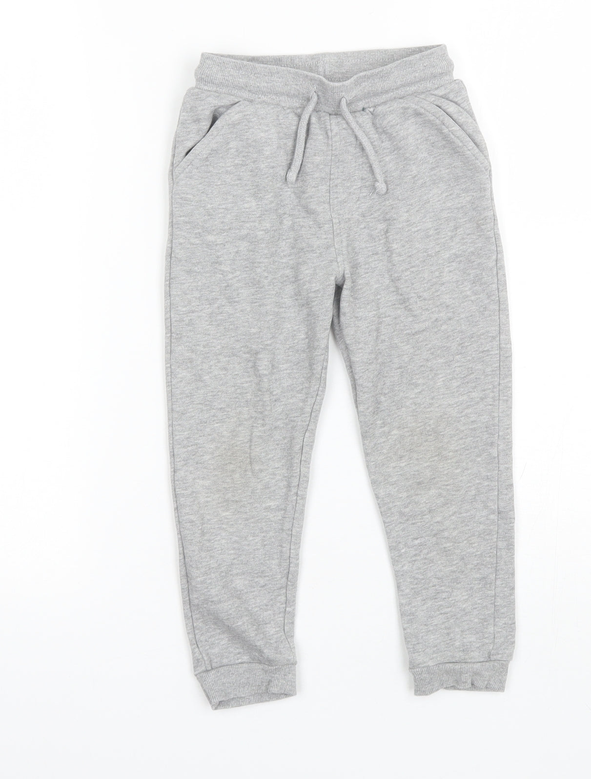 George Boys Grey  Cotton Sweatpants Trousers Size 4-5 Years  Regular