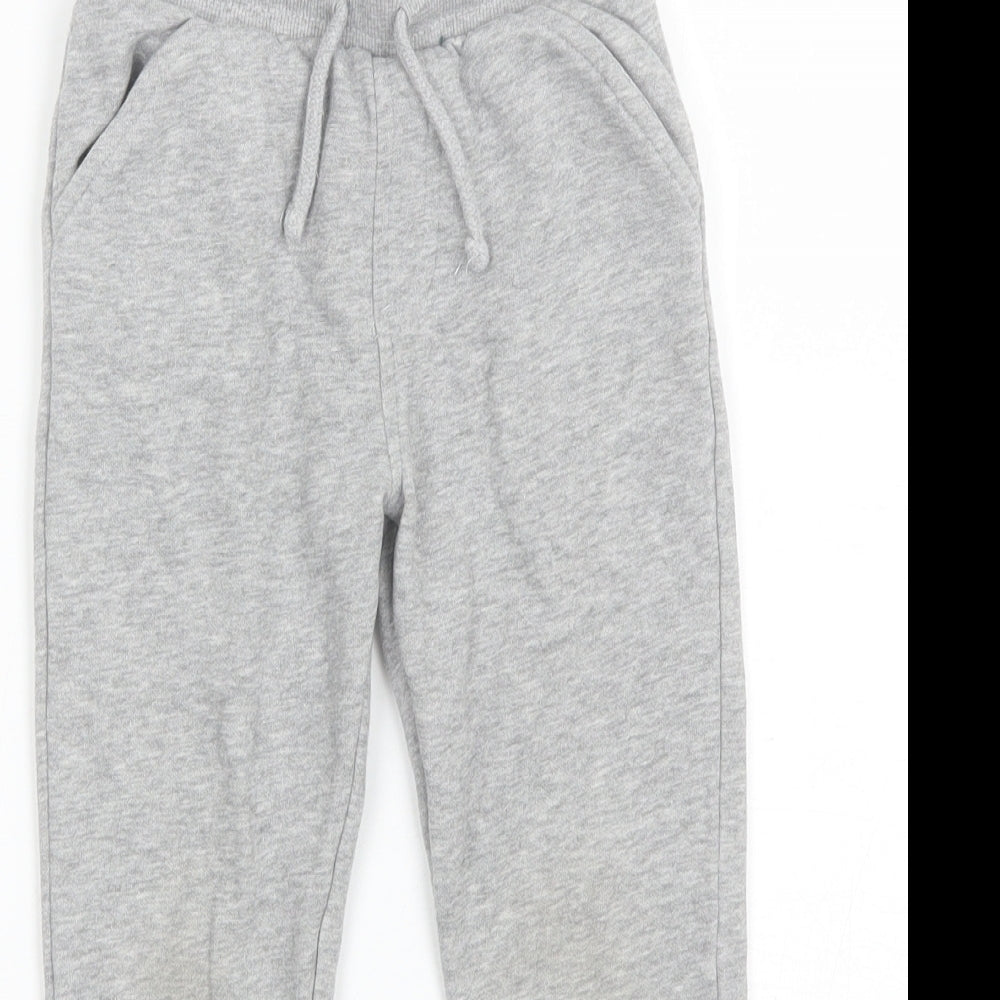 George Boys Grey  Cotton Sweatpants Trousers Size 4-5 Years  Regular
