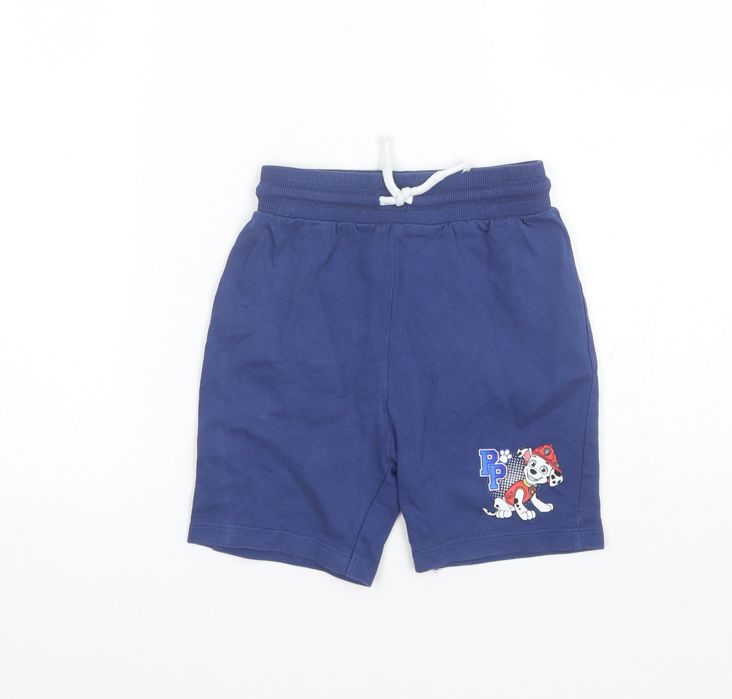 George Boys Blue  Cotton Sweat Shorts Size 5-6 Years  Regular  - Paw patrol