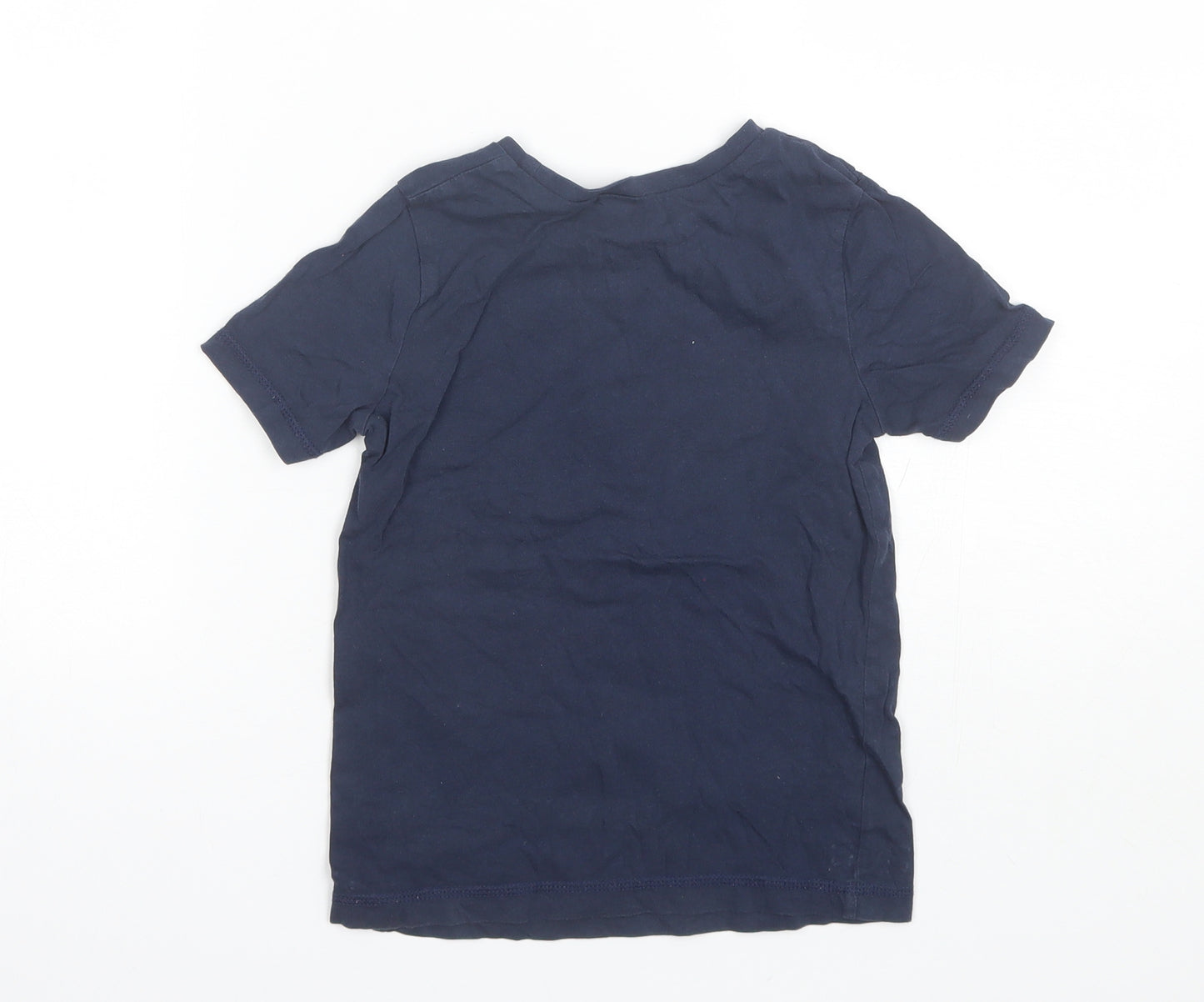 George Boys Blue  Cotton  Pyjama Top Size 5-6 Years