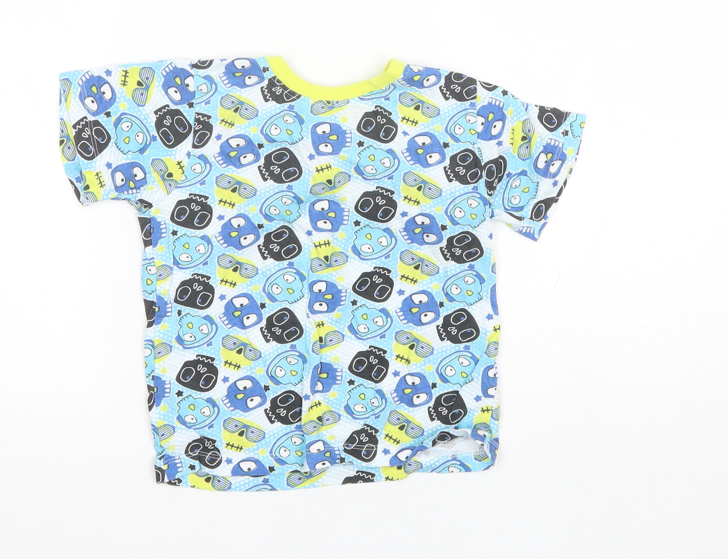 Preworn Boys Blue  Cotton  Pyjama Top Size 5-6 Years