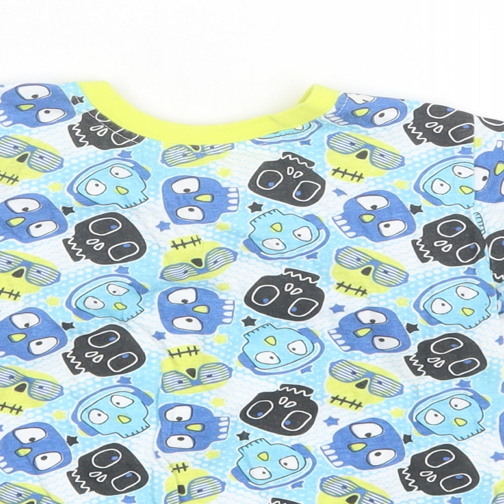 Preworn Boys Blue  Cotton  Pyjama Top Size 5-6 Years