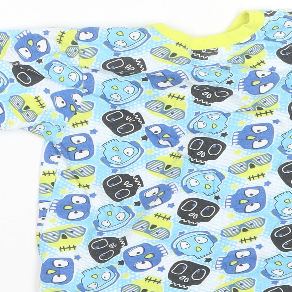 Preworn Boys Blue  Cotton  Pyjama Top Size 5-6 Years