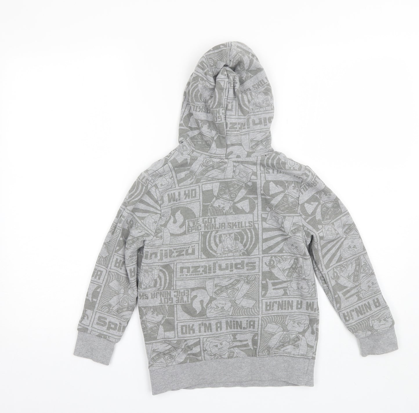 C&A Boys Grey  Cotton Pullover Hoodie Size 9 Years   - LEGO