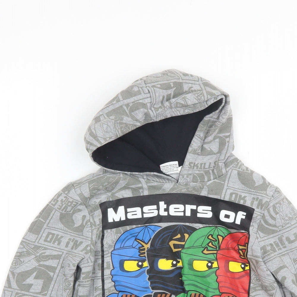 C&A Boys Grey  Cotton Pullover Hoodie Size 9 Years   - LEGO
