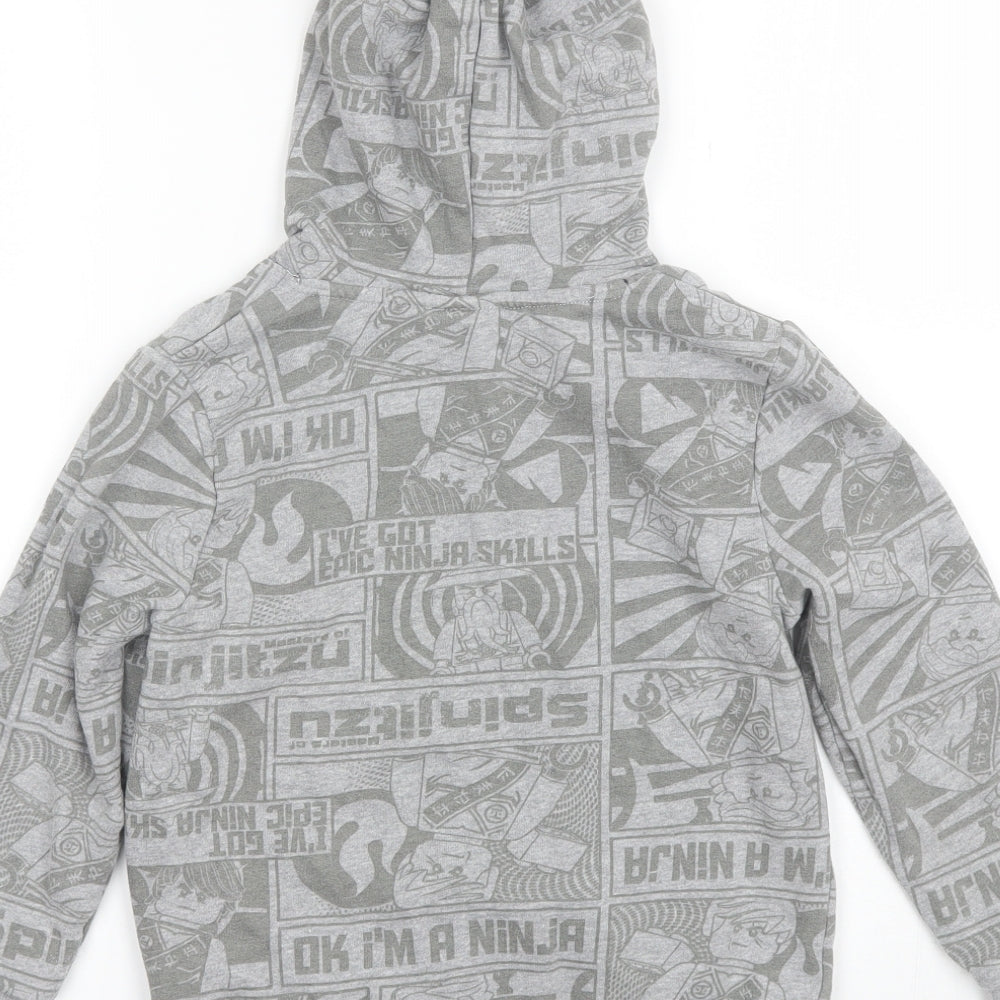 C&A Boys Grey  Cotton Pullover Hoodie Size 9 Years   - LEGO
