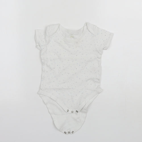 Early Days Baby White  Cotton Romper One-Piece Size 9-12 Months