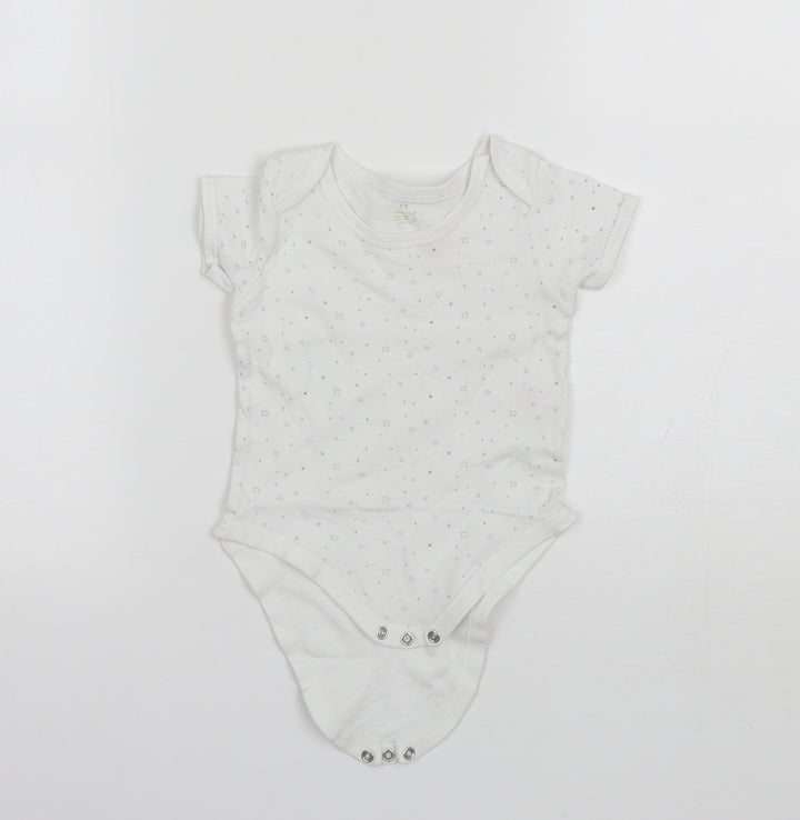 Early Days Baby White  Cotton Romper One-Piece Size 9-12 Months