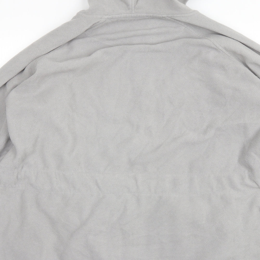 Body Star Womens Grey  Polyester Full Zip Hoodie Size 24