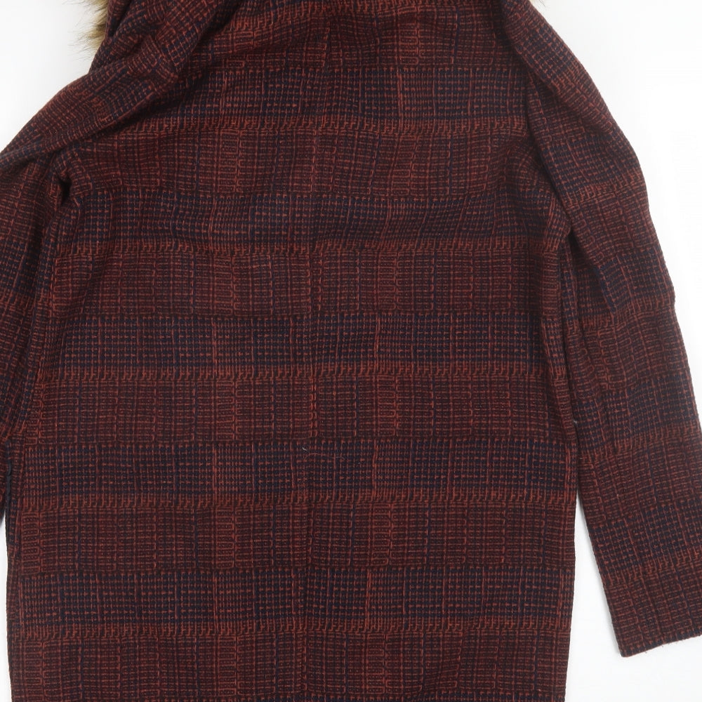 Redherring Womens Red   Overcoat Jacket Size 10