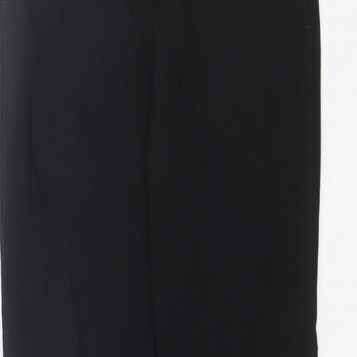 Papaya Womens Black  Viscose Dress Pants Trousers Size 8 L28 in Regular