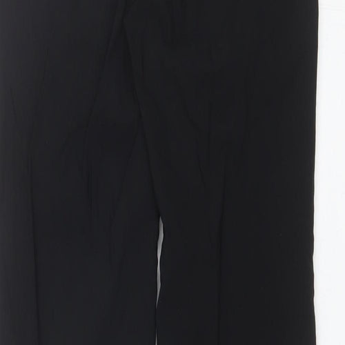 Papaya Womens Black  Viscose Dress Pants Trousers Size 8 L28 in Regular