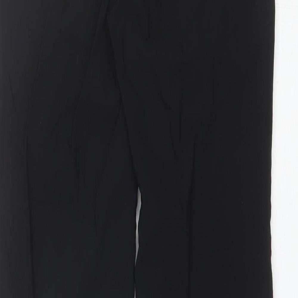 Papaya Womens Black  Viscose Dress Pants Trousers Size 8 L28 in Regular