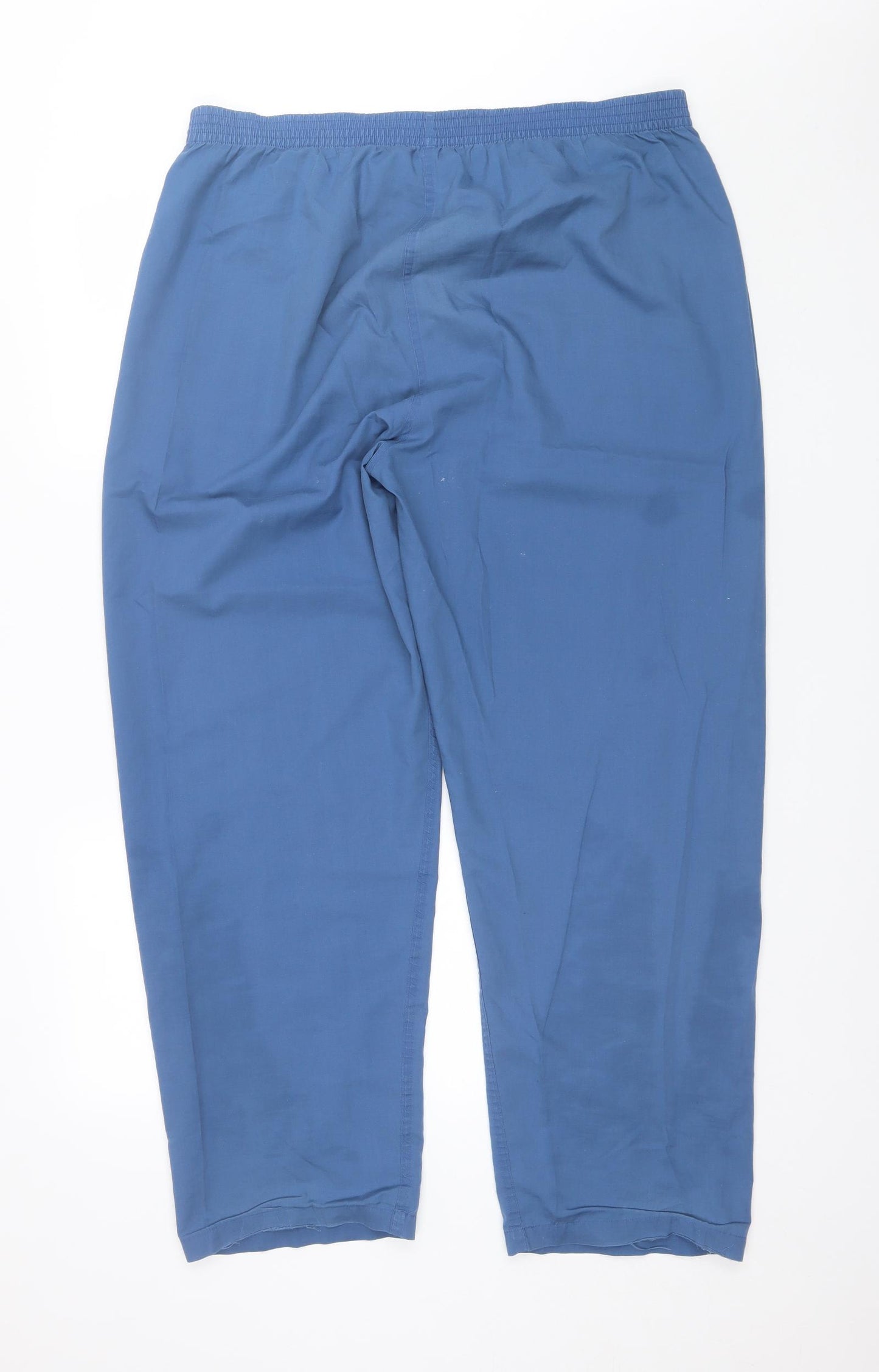Debenhams Mens Blue Solid Polyester  Pyjama Pants Size L