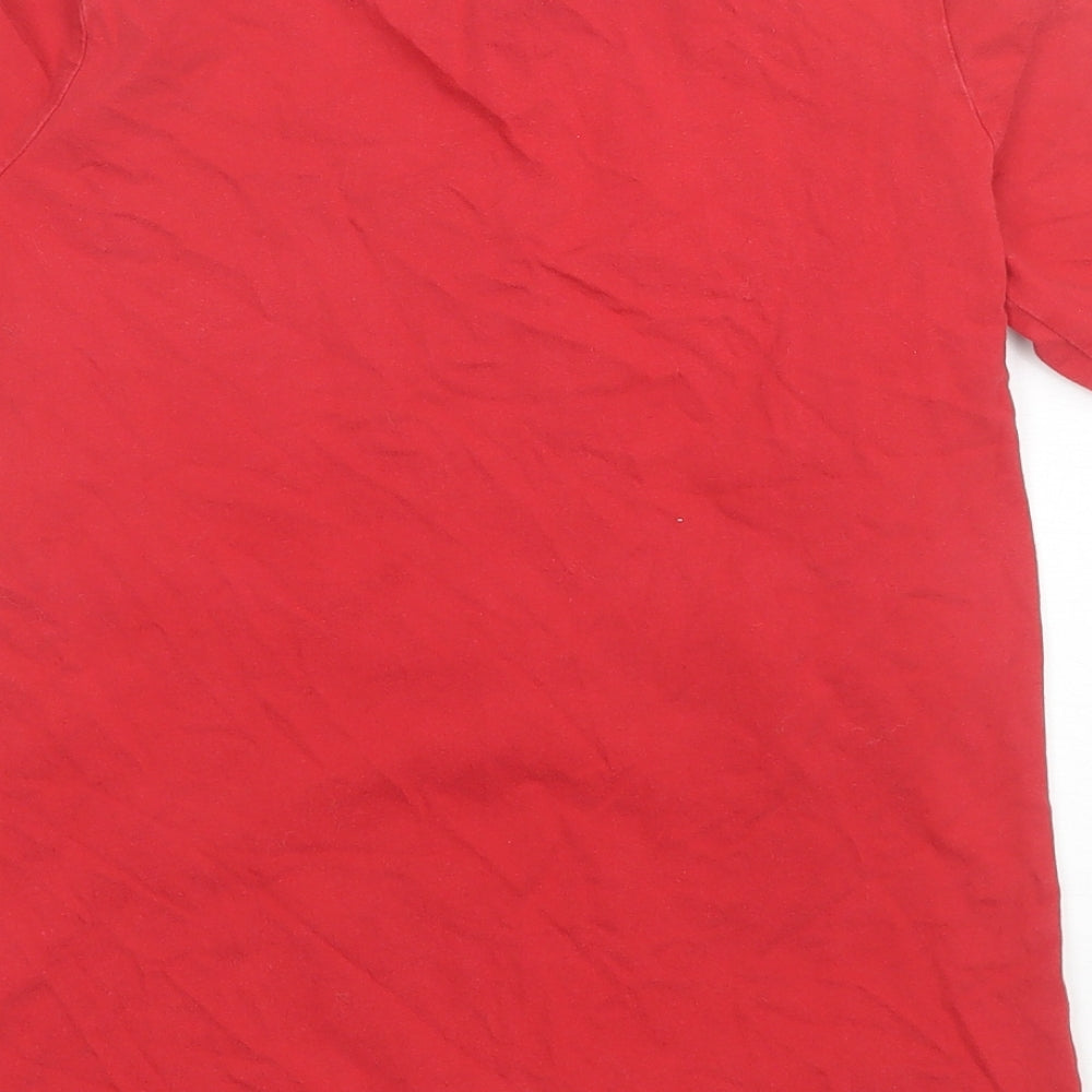 F&F Boys Red  Cotton Basic T-Shirt Size 10-11 Years Round Neck  - Jurassic World