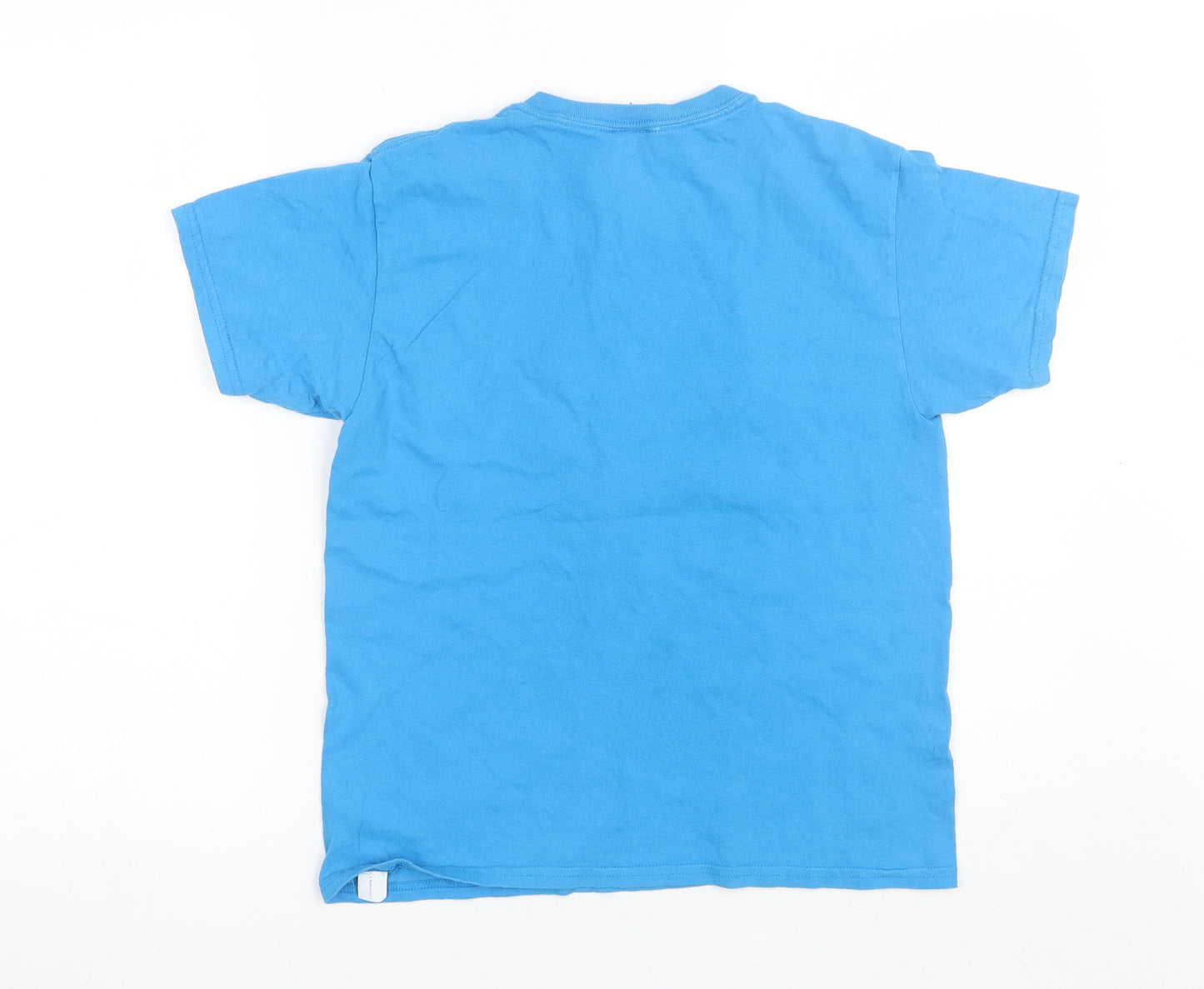 C4R FEST Boys Blue  Cotton Basic T-Shirt Size 7-8 Years Round Neck