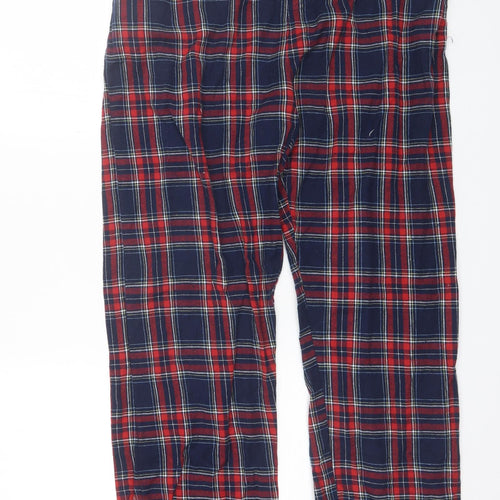Bench Mens Blue Plaid Cotton  Pyjama Pants Size L