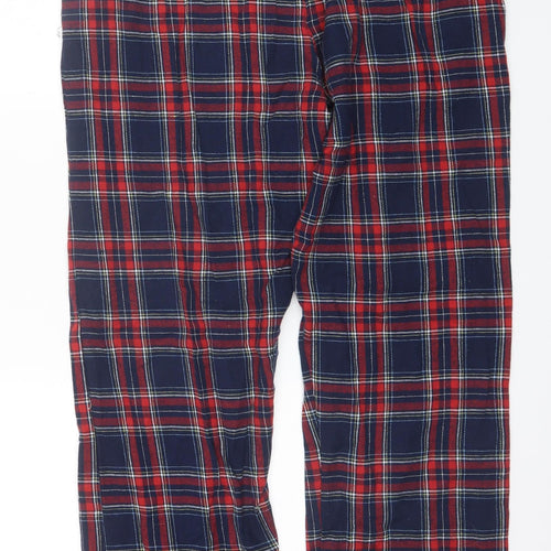 Bench Mens Blue Plaid Cotton  Pyjama Pants Size L