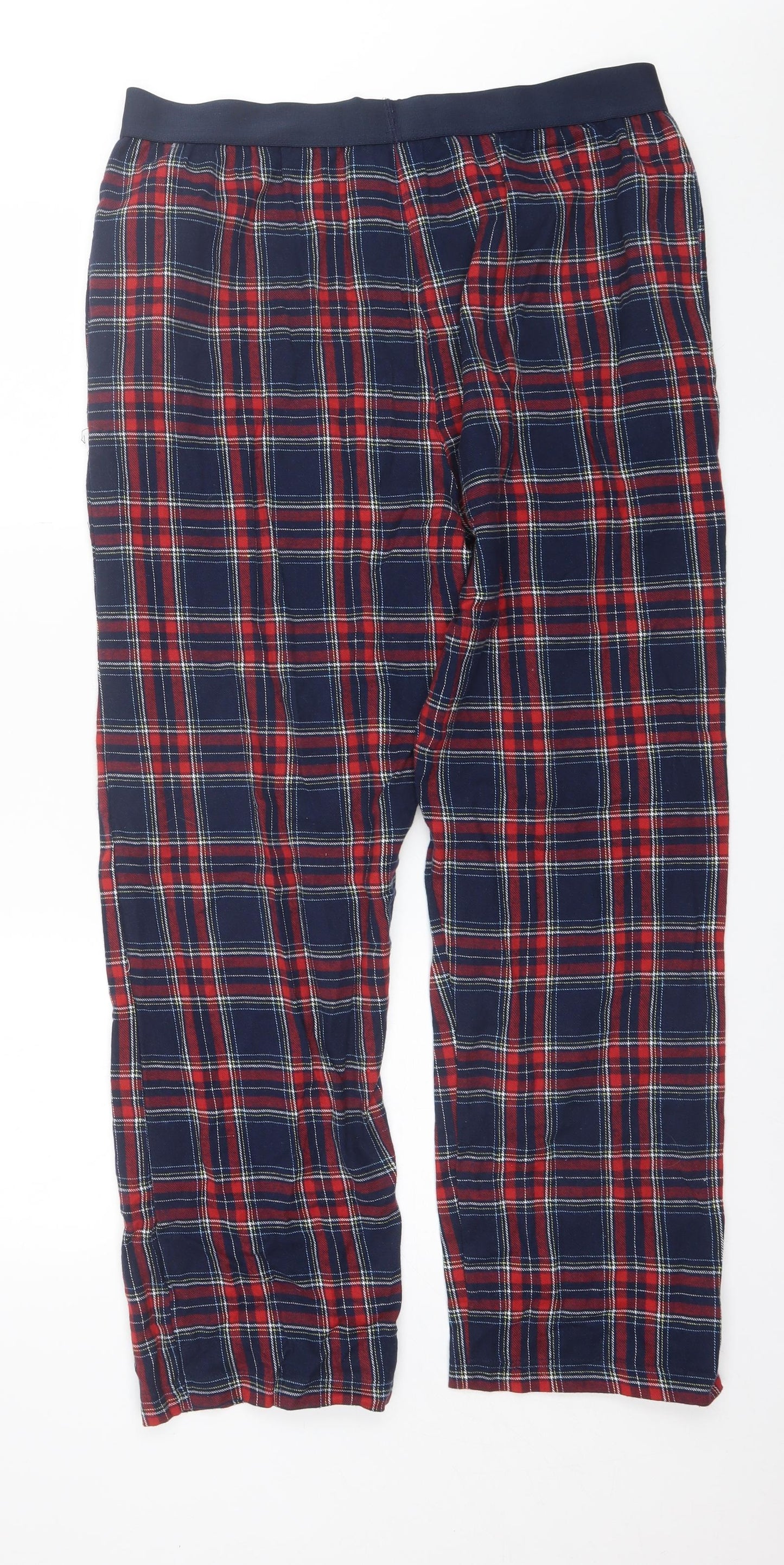 Bench Mens Blue Plaid Cotton  Pyjama Pants Size L