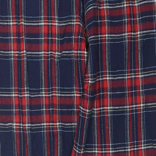 Bench Mens Blue Plaid Cotton  Pyjama Pants Size L