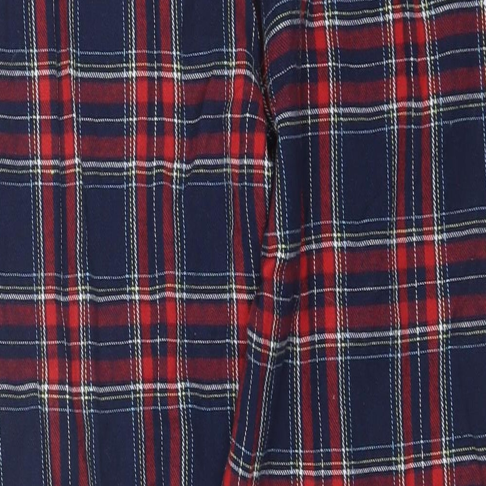 Bench Mens Blue Plaid Cotton  Pyjama Pants Size L