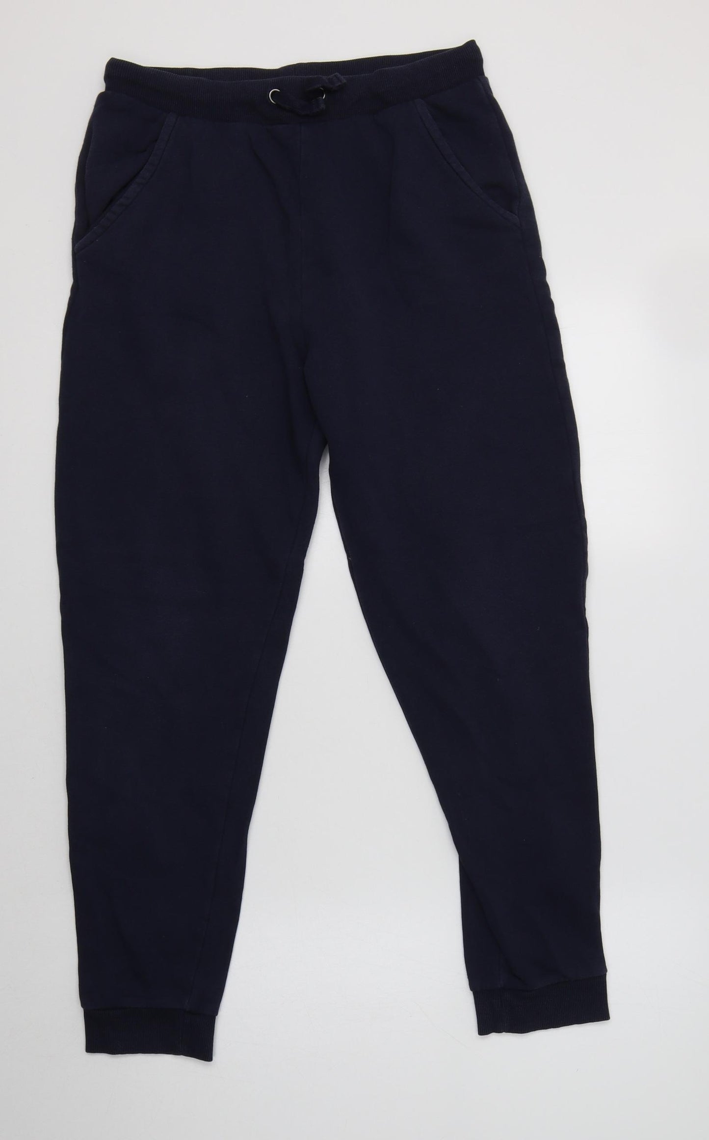 M&S Boys Blue  Cotton Jogger Trousers Size 13-14 Years  Regular