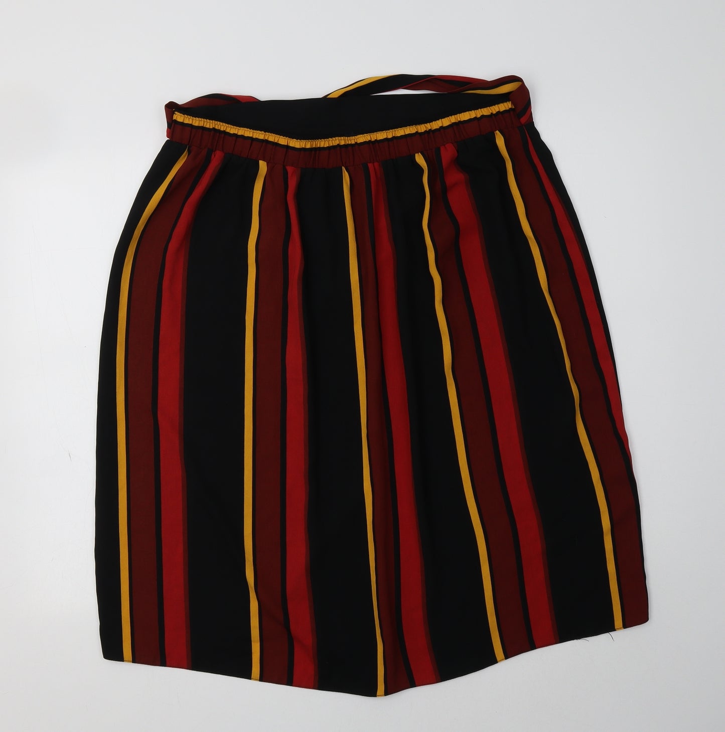 George Womens Multicoloured Striped Polyester Wrap Skirt Size 18