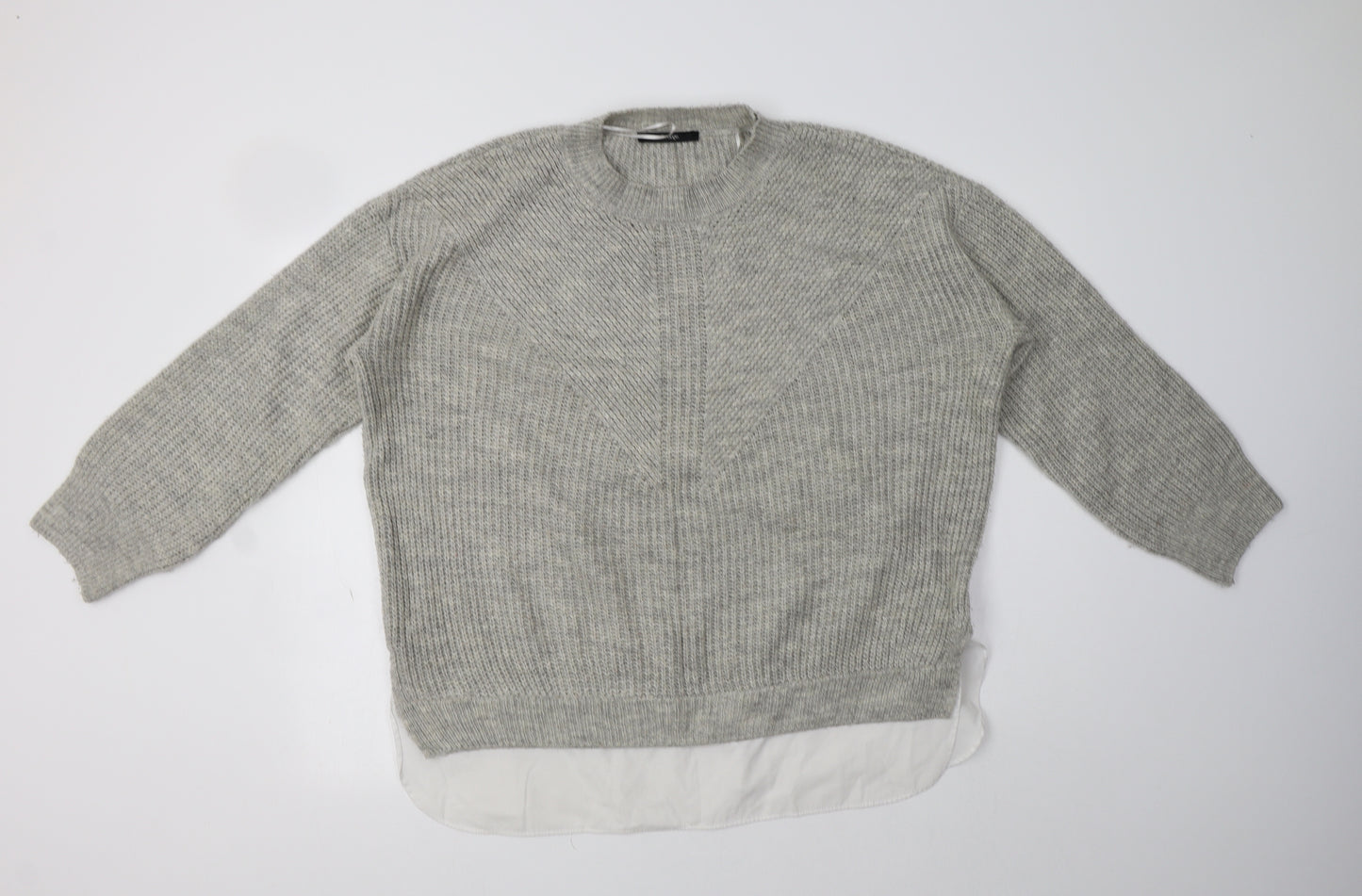 George Womens Grey Crew Neck   Pullover Jumper Size L