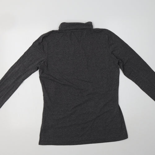 ESMARA Womens Grey  Polyester Basic T-Shirt Size 18 Roll Neck