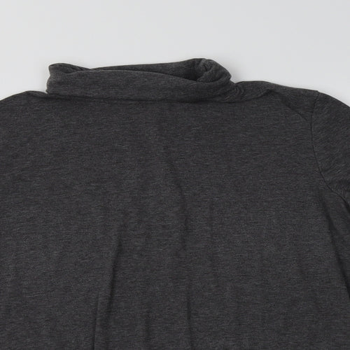 ESMARA Womens Grey  Polyester Basic T-Shirt Size 18 Roll Neck