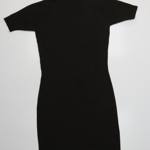 Anthology Womens Green  Viscose Bodycon  Size 24  Collared