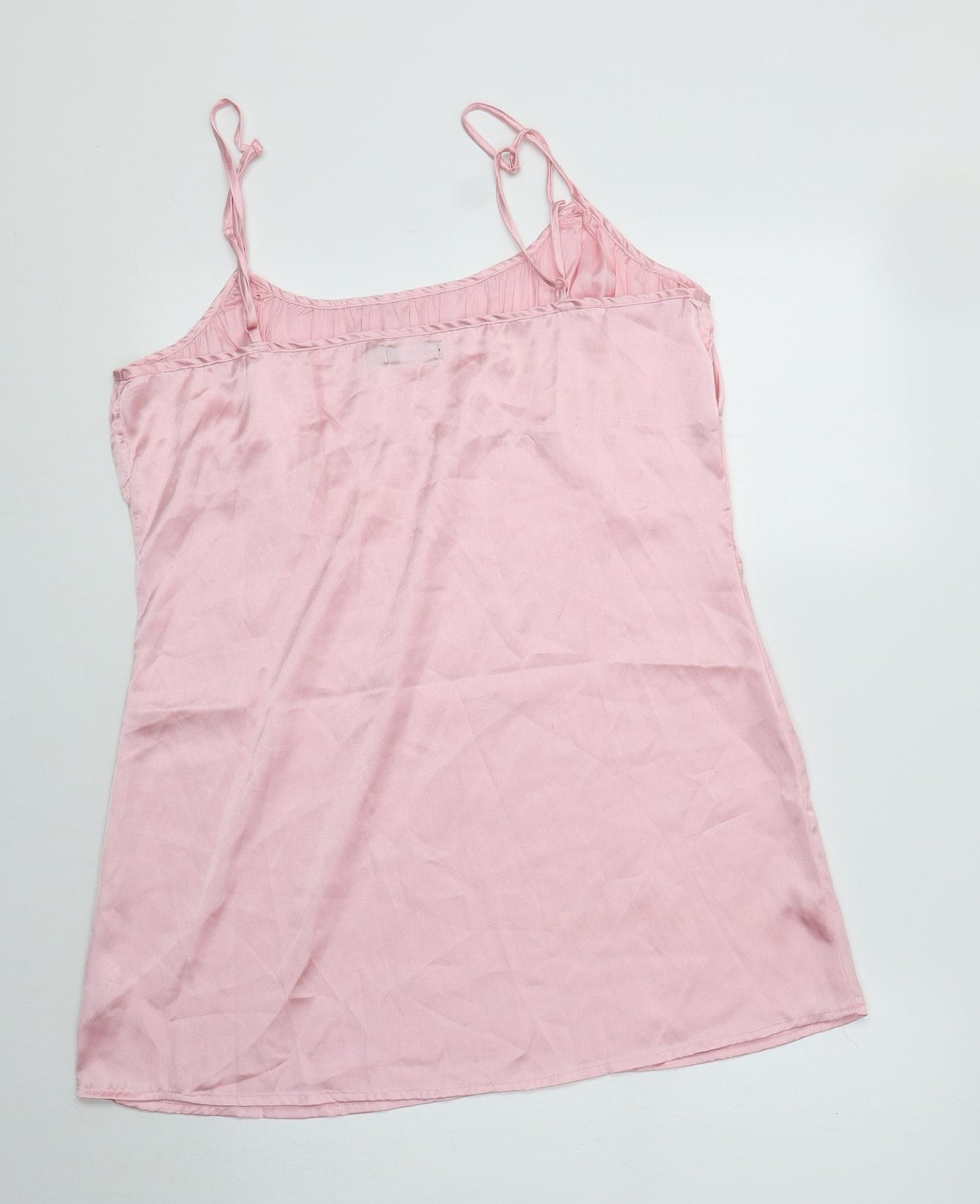 PRETTYLITTLETHING Womens Pink  Polyester Camisole Tank Size 14 Square Neck