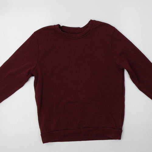 George Boys Purple  Cotton Pullover Sweatshirt Size 10-11 Years