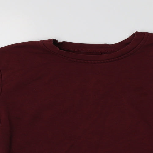 George Boys Purple  Cotton Pullover Sweatshirt Size 10-11 Years