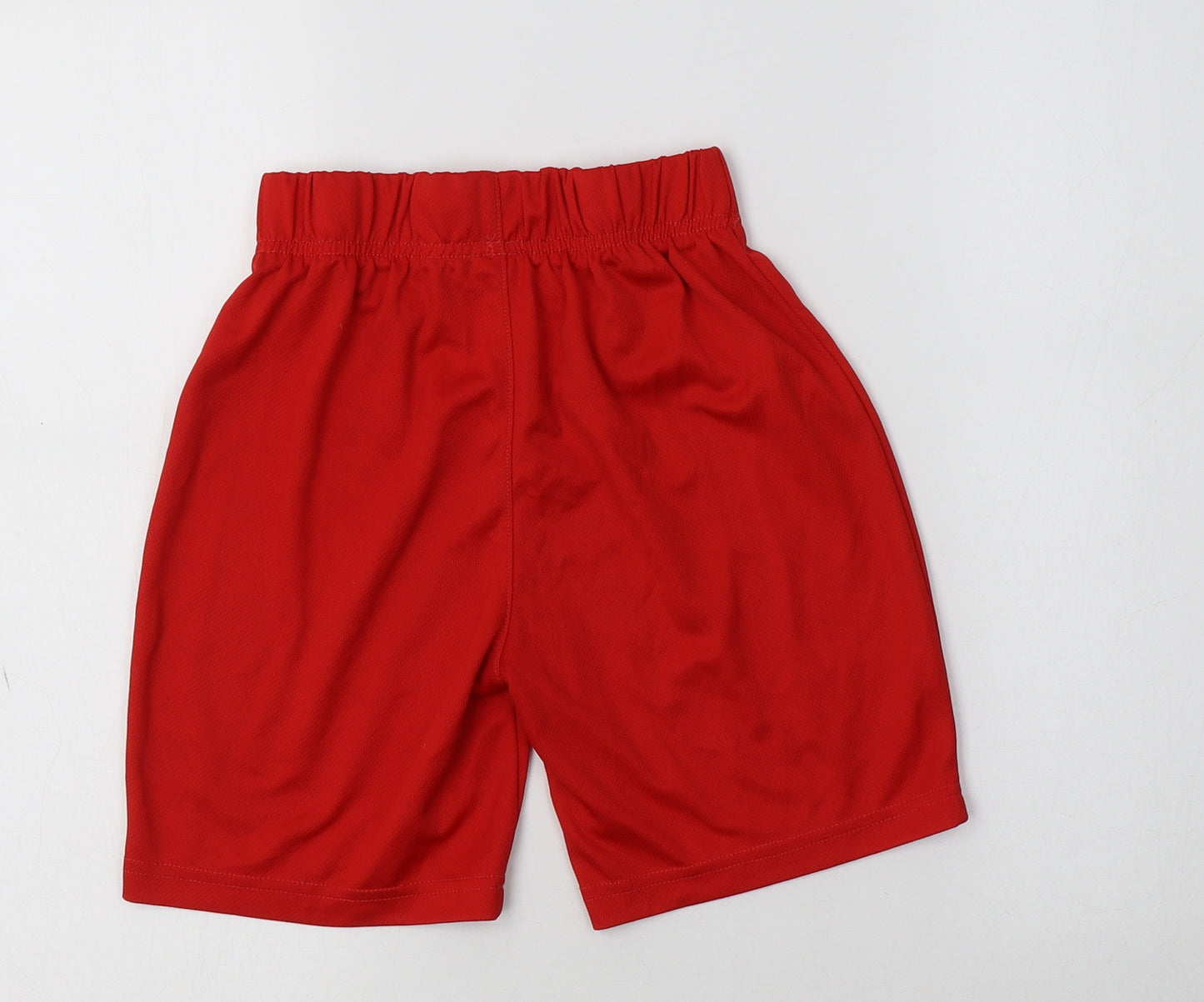 George Boys Red  Polyester Sweat Shorts Size 9-10 Years  Regular  - Wales