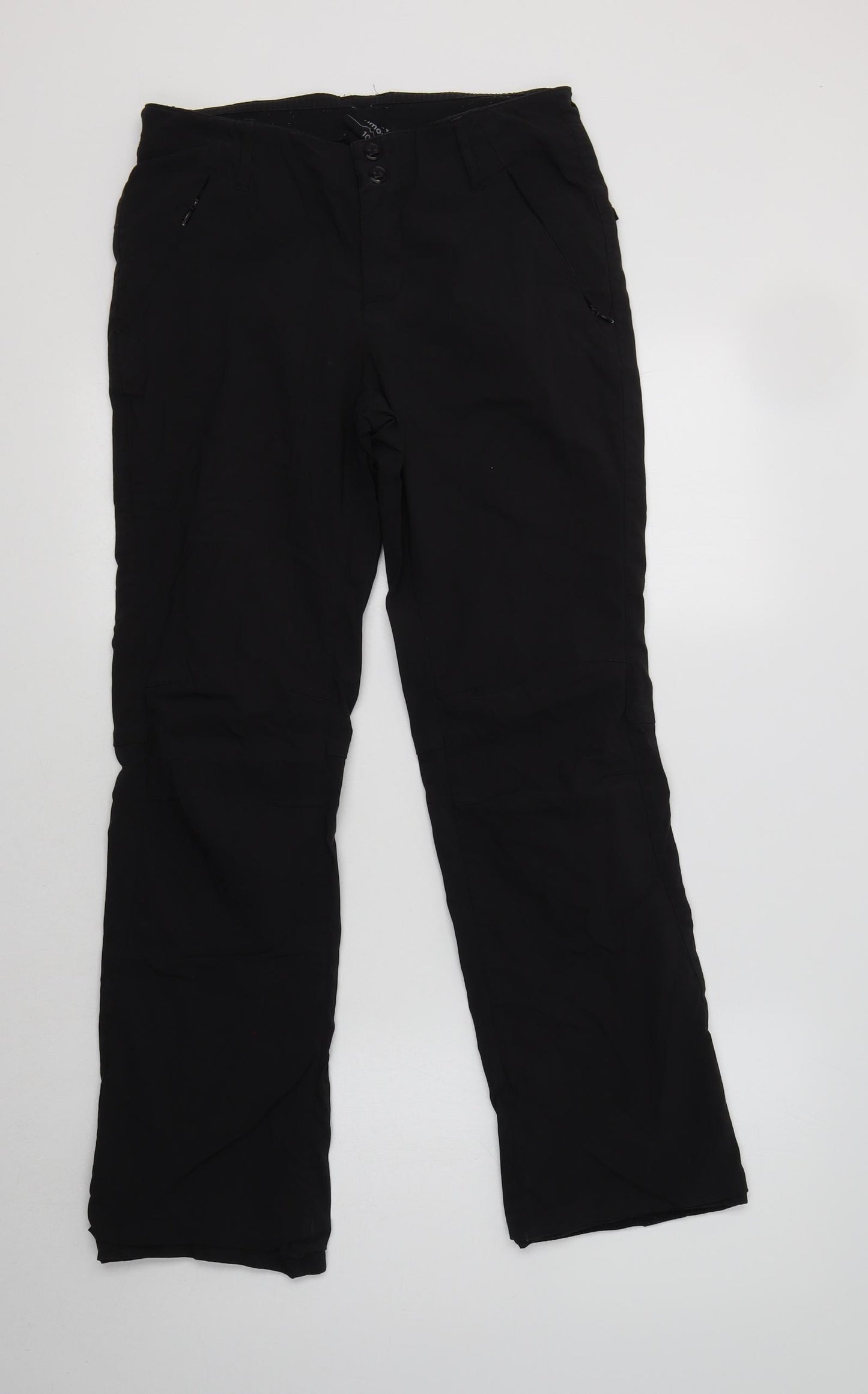 Karrimor Womens Black  Polyester Windbreaker Trousers Size 10 L29 in Regular