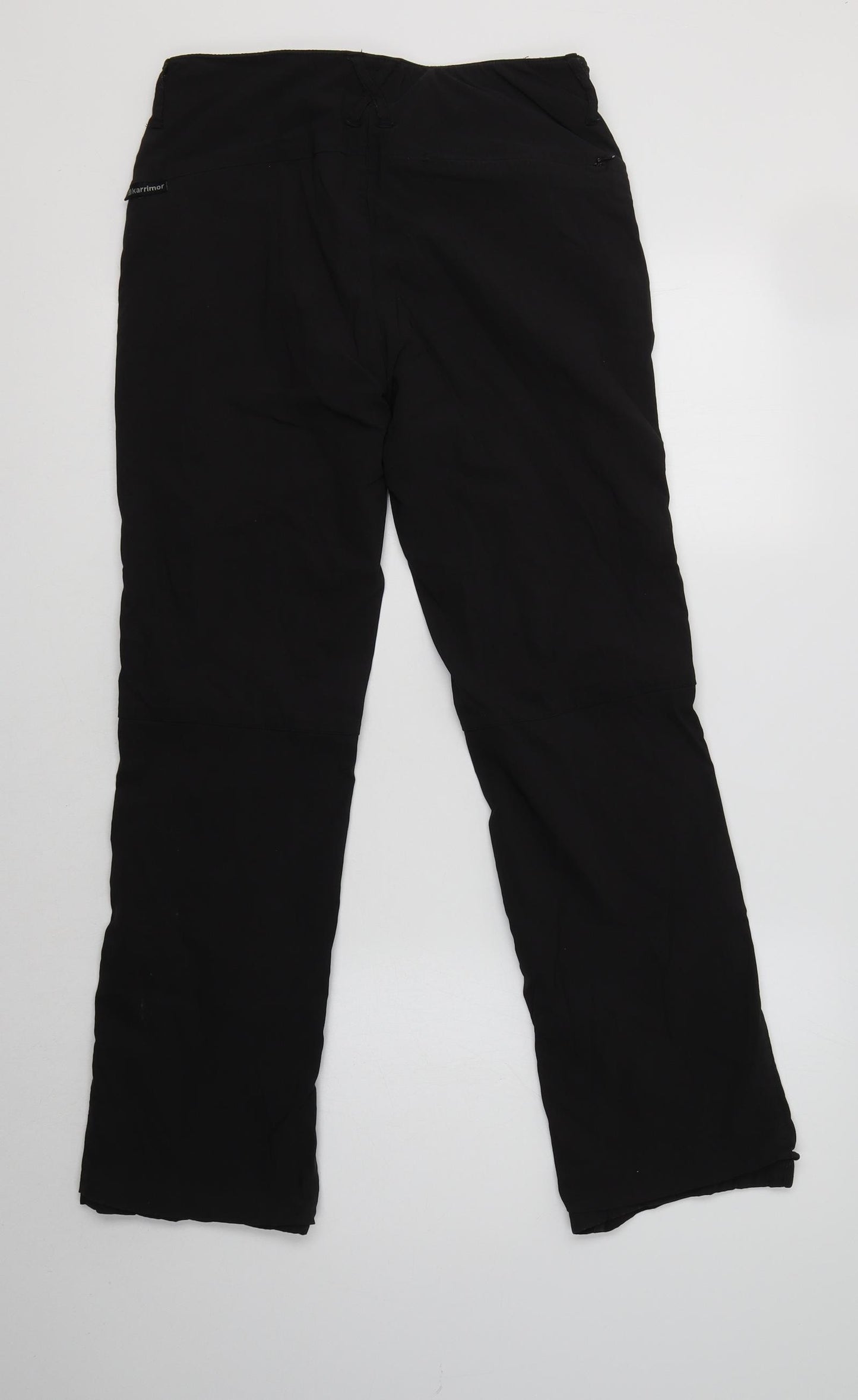 Karrimor Womens Black  Polyester Windbreaker Trousers Size 10 L29 in Regular