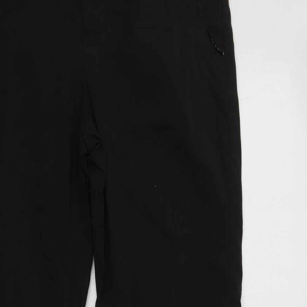 Karrimor Womens Black  Polyester Windbreaker Trousers Size 10 L29 in Regular