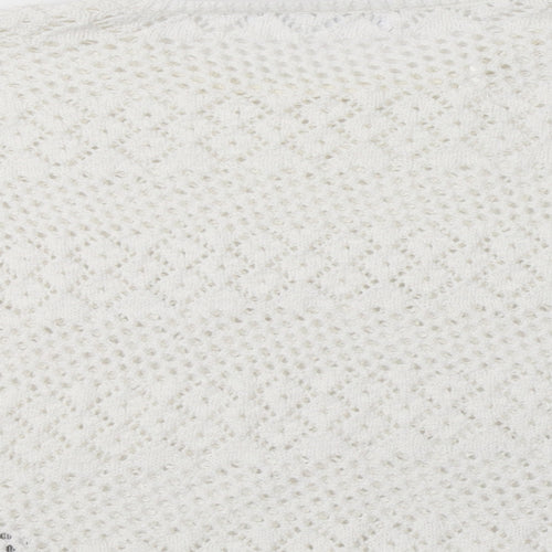 Primark Womens White Crew Neck  Polyester Pullover Jumper Size M