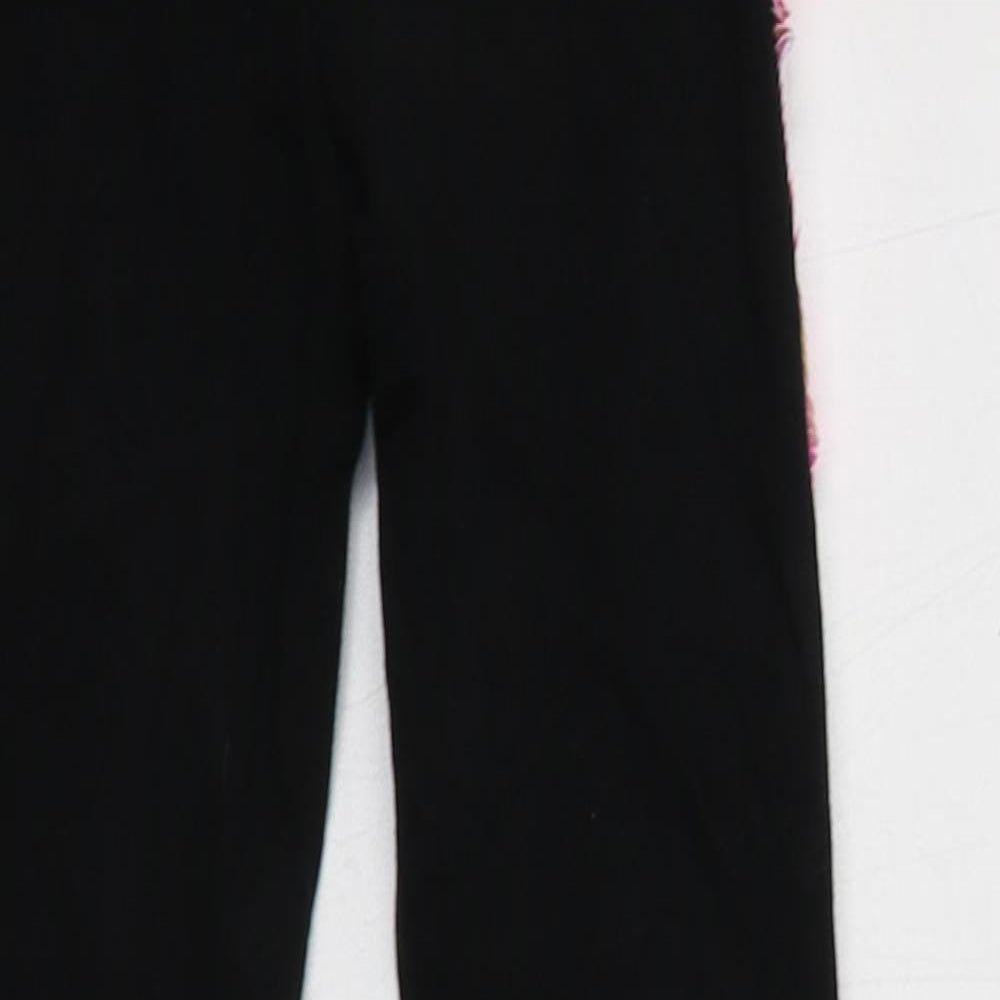 Primark Girls Black  Cotton Jegging Trousers Size 6-7 Years  Regular