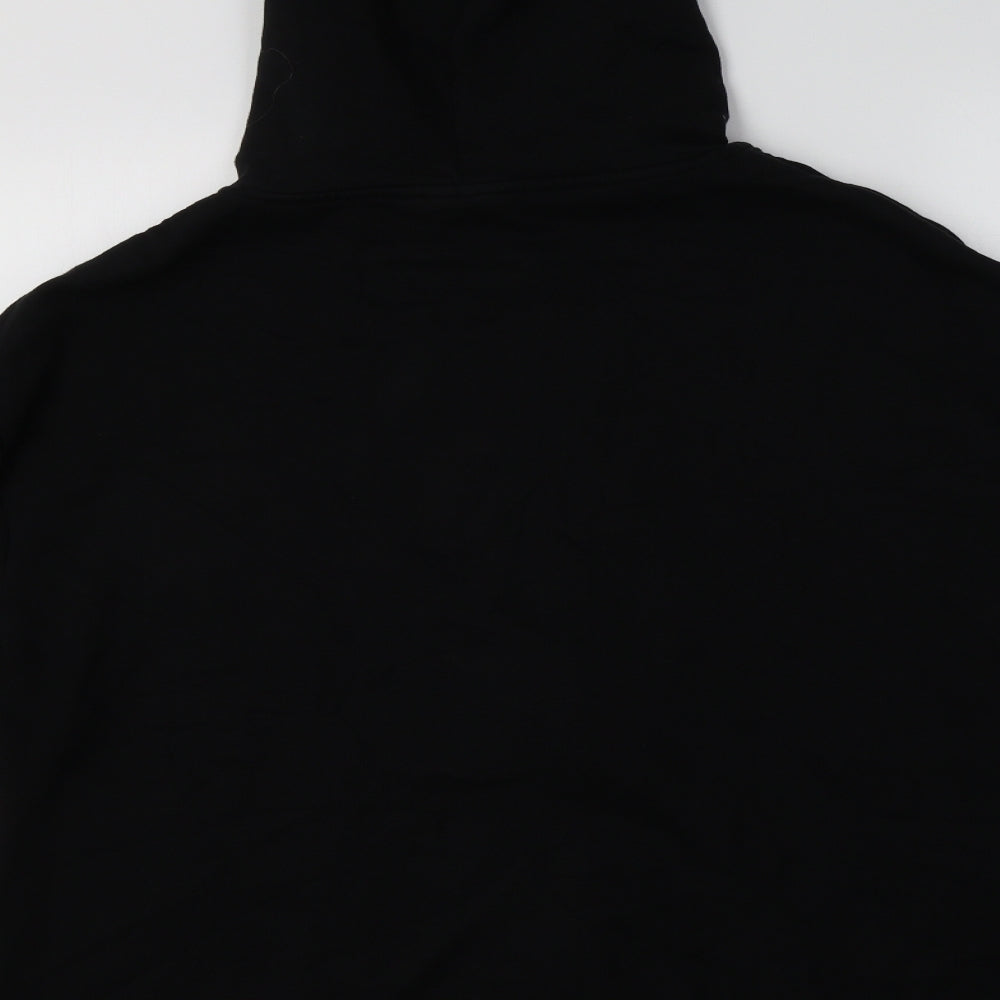 ASOS Womens Black  Cotton Full Zip Hoodie Size 16