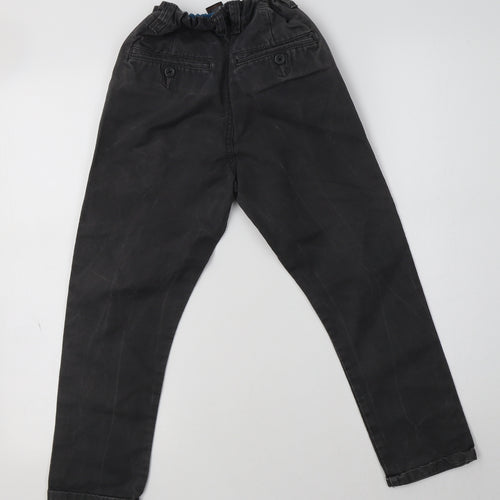 NEXT Boys Grey  Cotton Chino Trousers Size 8 Years  Regular