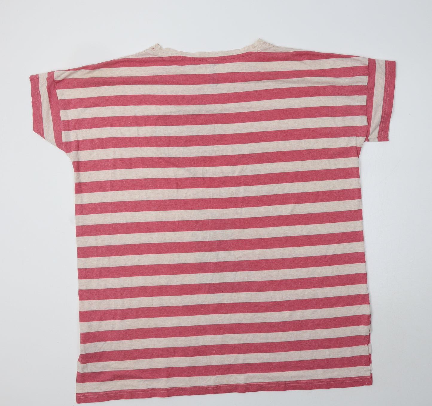 Primark Womens Pink Striped Polyester Top Nightshirt Size XL   - Winnie The Pooh