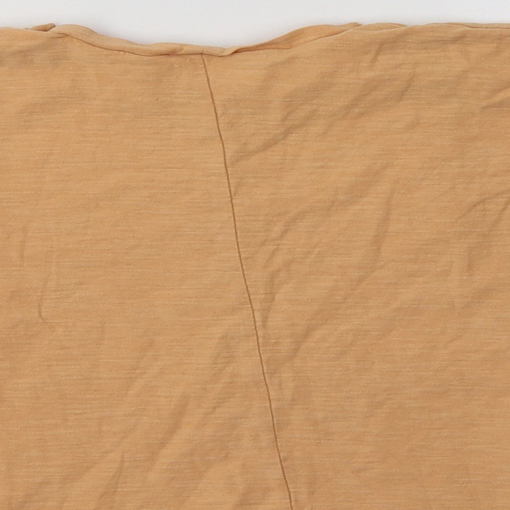 Zara Girls Orange  Cotton Basic T-Shirt Size 2-3 Years Crew Neck