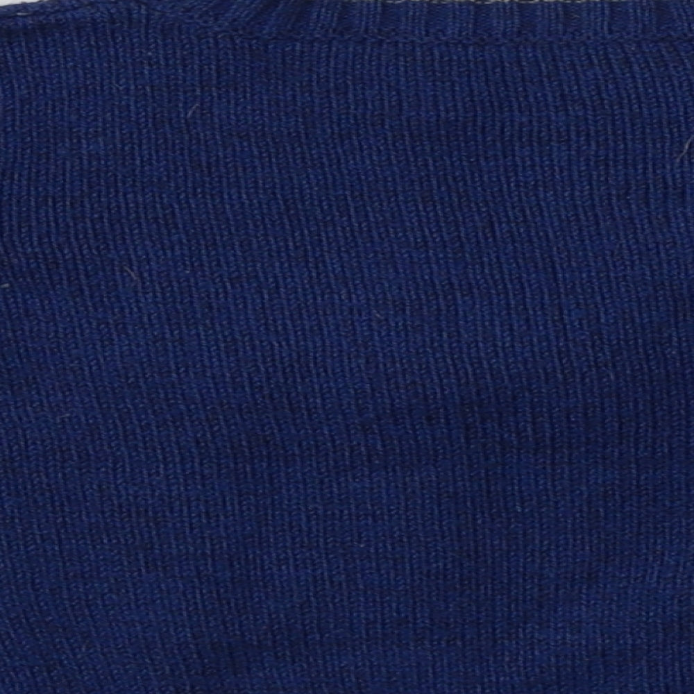 Mothercare Baby Blue Striped Acrylic Pullover Jumper Size 12-18 Months   - Christmas Jumper