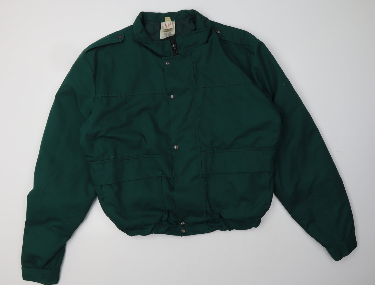 Matthews Womens Green   Bomber Jacket Jacket Size 2XL