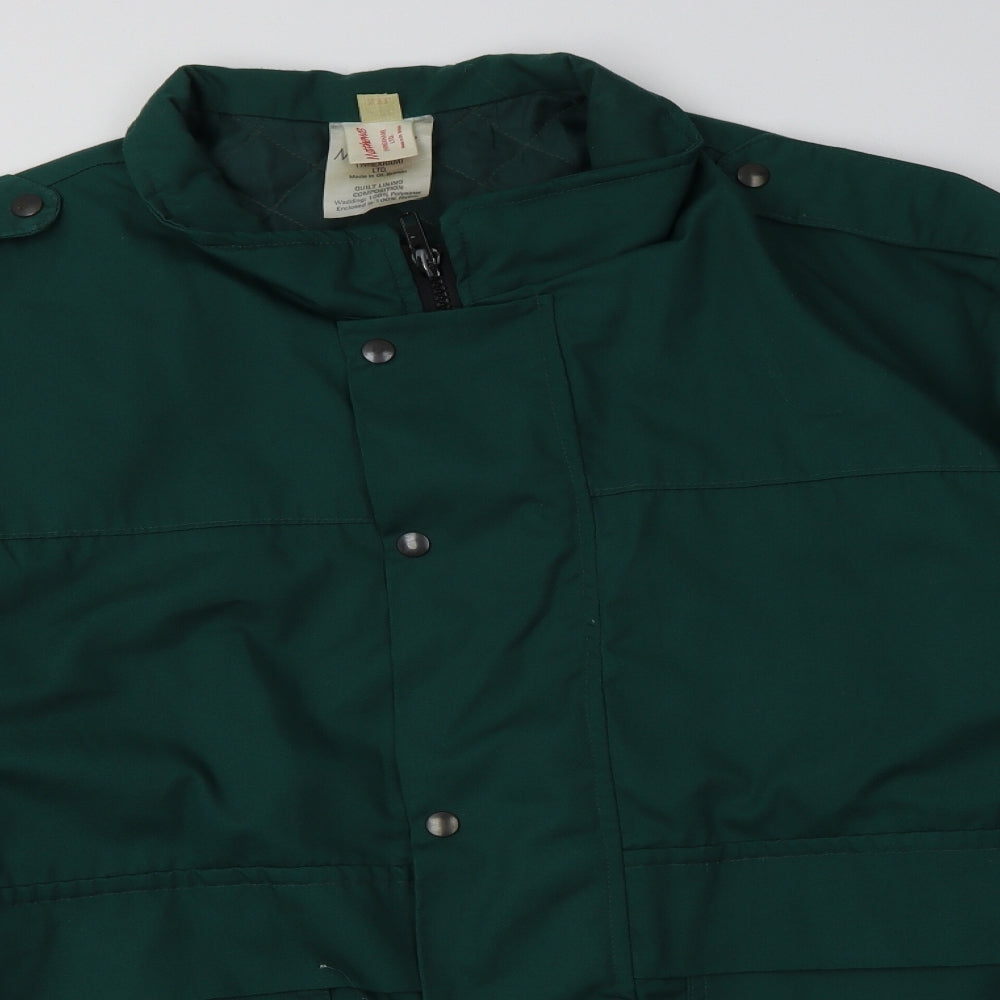 Matthews Womens Green   Bomber Jacket Jacket Size 2XL