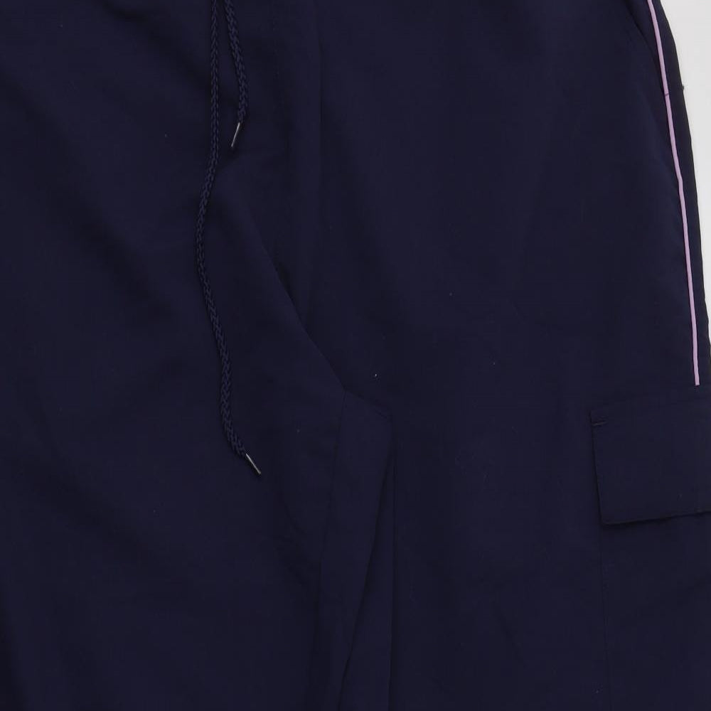 Body Star Womens Blue  Polyester Jogger Trousers Size 22 L29 in Regular