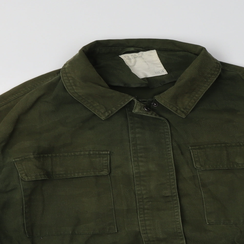 Papaya Womens Green Camouflage  Jacket  Size 18